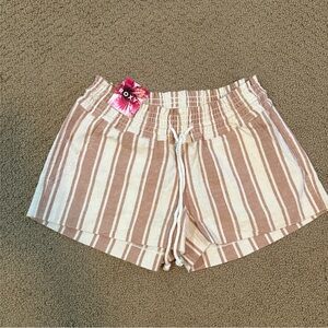 NWT Roxy Women's Striped Oceanside Shorts